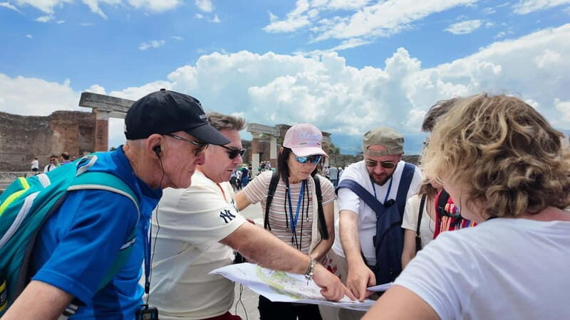 From Naples: Guided tour of Pompeii skip-the-line and round-trip train - Price and value at about $49 per person