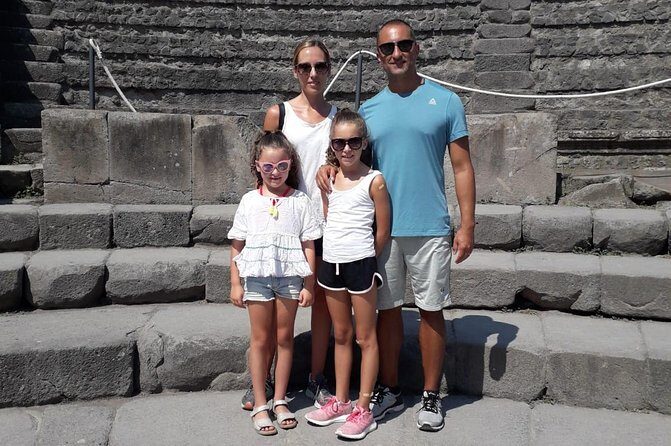 Tour of Pompeii for families with Transfer from Naples & Sorrento - Skip-the-line tickets and a tight 2-hour rhythm